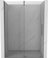 Mexen Velar porte de douche coulissante 140 cm, transparent, gun metal - 871-140-000-01-95