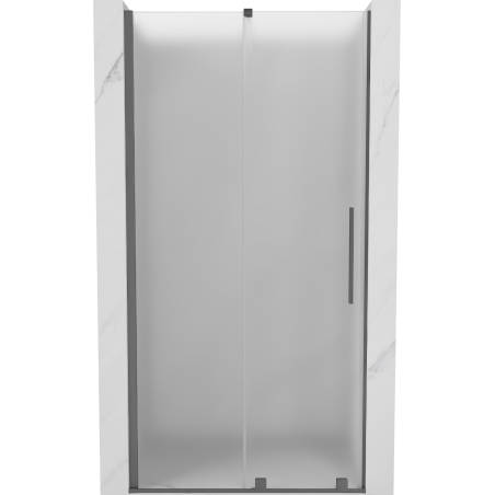 Mexen Velar porte de douche coulissantes 120 cm, verre dépoli, gun metal - 871-120-000-31-95