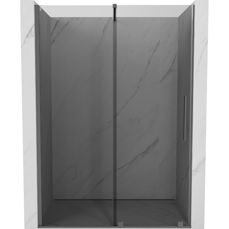 Mexen Velar portes de douche coulissantes 150 cm, graphite, gun metal - 871-150-000-41-95