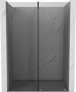 Mexen Velar porte de douche coulissante 150 cm, graphite, métal canon - 871-150-000-41-95