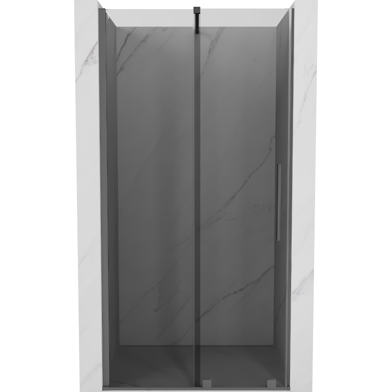 Mexen Velar porte de douche coulissante 120 cm, graphite, canon de fusil - 871-120-000-41-95