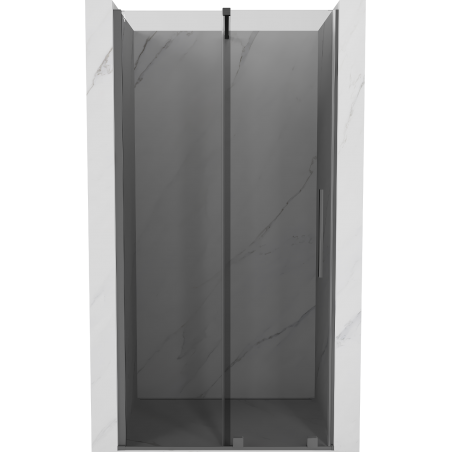 Mexen Velar porte de douche coulissante 120 cm, graphite, canon de fusil - 871-120-000-41-95
