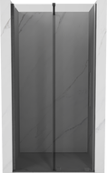 Mexen Velar portes de douche coulissantes 90 cm, graphite, gris fusil brossé - 871-090-000-41-66