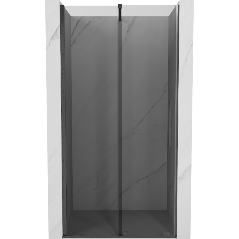 Mexen Velar porte de douche coulissante 120 cm, graphite, gris pistolet brossé - 871-120-000-41-66