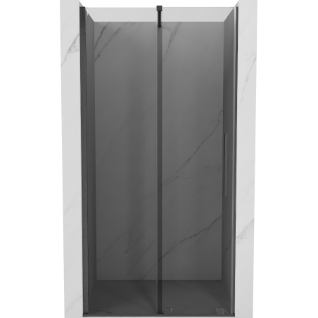 Mexen Velar porte de douche coulissante 120 cm, graphite, gris pistolet brossé - 871-120-000-41-66
