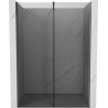 Mexen Velar porte de douche coulissantes 140 cm, graphite, gris canon brossé - 871-140-000-41-66