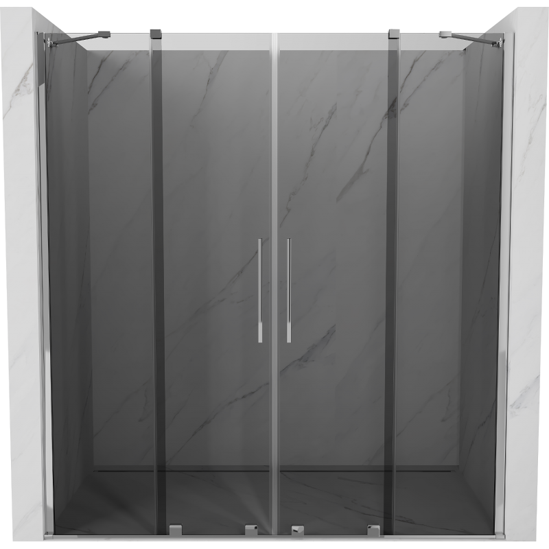 Mexen Velar Duo porte de douche coulissantes 170 cm, graphite, chrome - 871-170-000-42-01