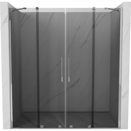 Mexen Velar Duo porte de douche coulissante 180 cm, graphite, chrome - 871-180-000-42-01