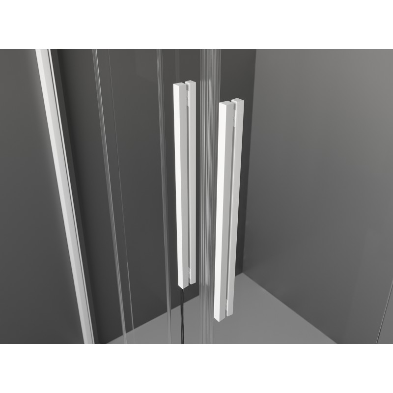 Mexen Velar Duo porte de douche coulissante 170 cm, graphite, blanc - 871-170-000-42-20
