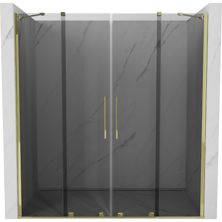 Mexen Velar Duo porte de douche coulissante 180 cm, graphite, doré - 871-180-000-42-50