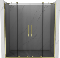 Mexen Velar Duo porte de douche coulissante 180 cm, graphite, doré - 871-180-000-42-50