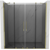 Mexen Velar Duo portes de douche coulissantes 200 cm, graphite, doré - 871-200-000-42-50