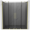 Mexen Velar Duo porte de douche coulissante 180 cm, graphite, or brossé - 871-180-000-42-55