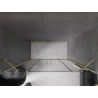 Mexen Velar Duo porte de douche coulissante 180 cm, graphite, or brossé - 871-180-000-42-55