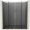 Mexen Velar Duo portes de douche coulissantes 200 cm, graphite, or brossé - 871-200-000-42-55