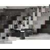 Mexen Velar Duo portes de douche coulissantes 200 cm, graphite, or brossé - 871-200-000-42-55