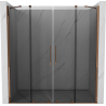 Mexen Velar Duo portes de douche coulissantes 170 cm, graphite, or rose - 871-170-000-42-60