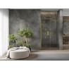 Mexen Omega portes de douche coulissantes 110 cm, transparentes, dorées - 825-110-000-50-00