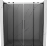 Mexen Velar Duo porte de douche coulissante 180 cm, graphite, gun gray brossé - 871-180-000-42-66