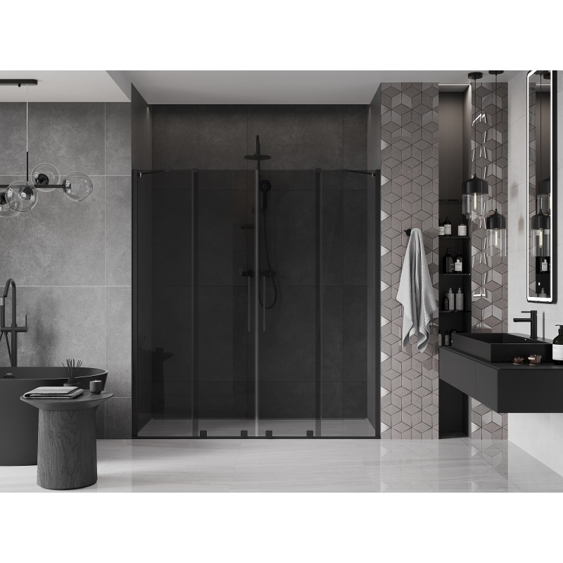 Mexen Velar Duo porte de douche coulissantes 180 cm, graphite, noir - 871-180-000-42-70