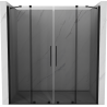 Mexen Velar Duo portes coulissantes de douche 200 cm, graphite, noir - 871-200-000-42-70