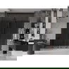 Mexen Velar Duo portes coulissantes de douche 200 cm, graphite, noir - 871-200-000-42-70