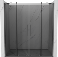 Mexen Velar Duo porte de douche coulissantes 200 cm, graphite, métal canon - 871-200-000-42-95