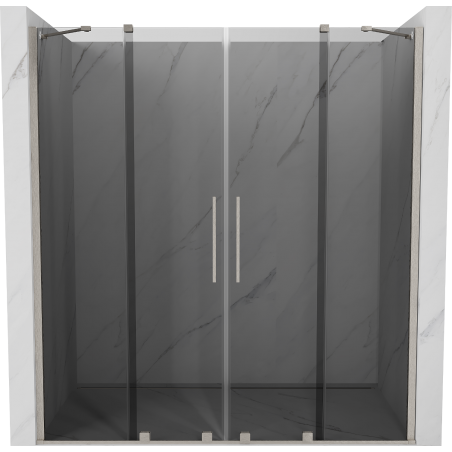 Mexen Velar Duo portes de douche coulissantes 170 cm, graphite, nickel brossé - 871-170-000-42-97