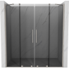 Mexen Velar Duo porte de douche coulissante 170 cm, graphite, nickel brossé - 871-170-000-42-97