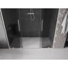 Mexen Velar Duo porte de douche coulissante 200 cm, graphite, nickel brossé - 871-200-000-42-97
