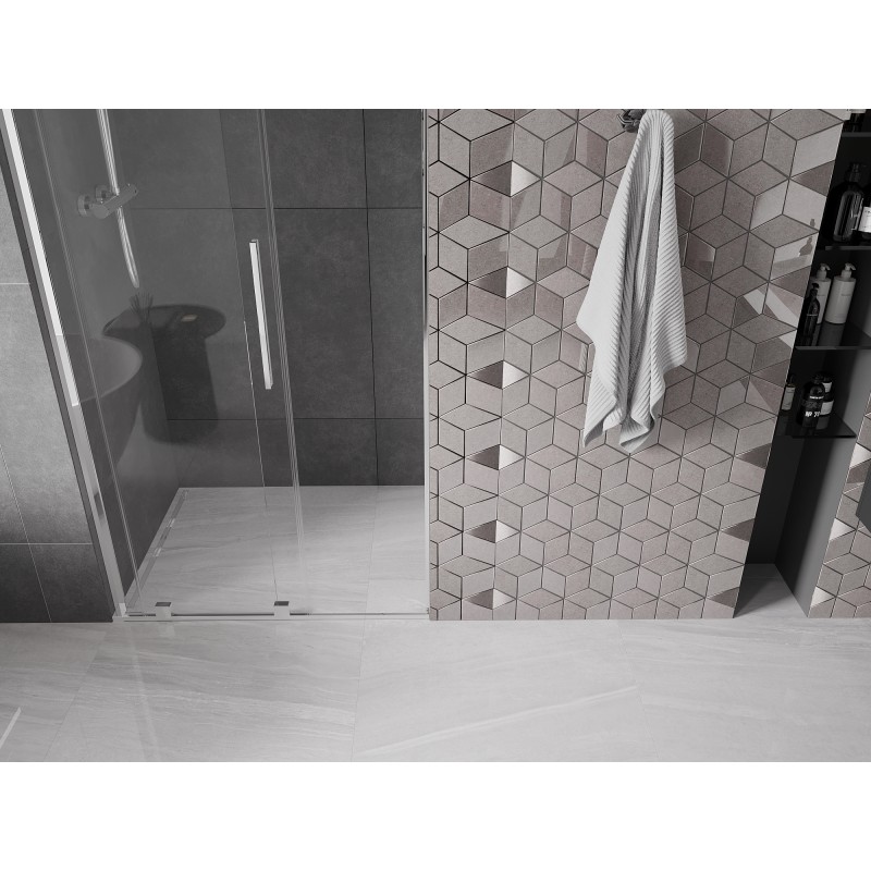 Mexen Velar L porte de douche coulissante 100 cm, transparent, chrome - 871-100-003-01-01