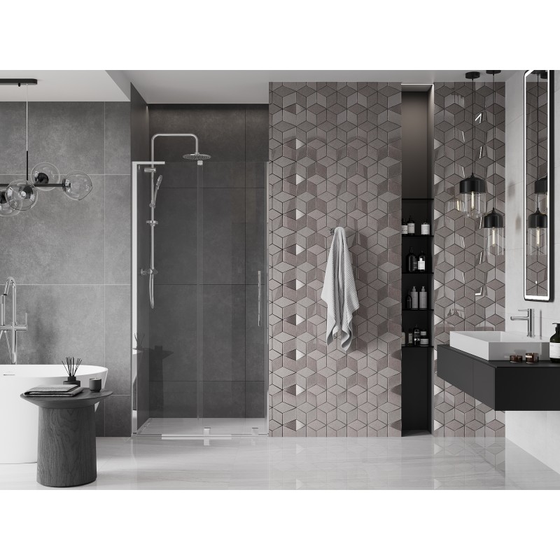 Mexen Velar L porte de douche coulissante 90 cm, transparent, chromé - 871-090-003-01-01
