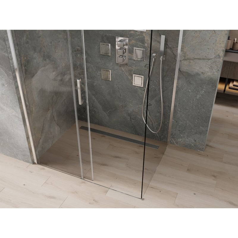 Mexen Omega cabine de douche coulissante 100 x 70 cm, transparent, chrome - 825-100-070-01-00