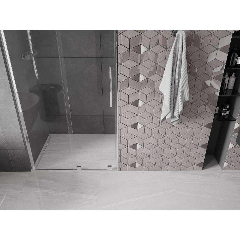 Mexen Velar L porte de douche coulissante 110 cm, transparent, chrome - 871-110-003-01-01