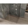 Cabine de douche coulissante Mexen Omega 100 x 80 cm, transparent, chrome - 825-100-080-01-00