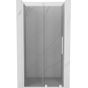 Porte de douche coulissante Mexen Velar L 100 cm, transparent, blanc - 871-100-003-01-20