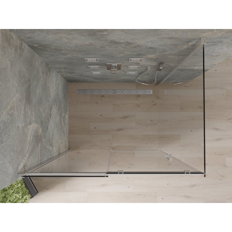 Mexen Omega cabine de douche coulissante 100 x 80 cm, transparent, chromé - 825-100-080-01-00