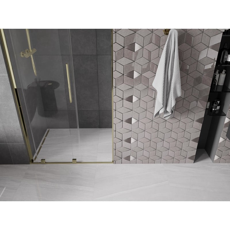 Mexen Velar L porte de douche coulissante 110 cm, transparent, doré - 871-110-003-01-50