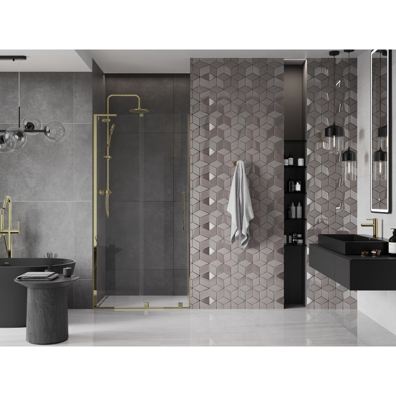 Mexen Velar L porte de douche coulissante 110 cm, transparent, doré - 871-110-003-01-50