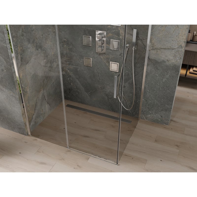 Mexen Omega cabine de douche coulissante 100 x 90 cm, transparent, chromé - 825-100-090-01-00