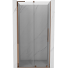 Mexen Velar L porte de douche coulissante 100 cm, transparent, or rose - 871-100-003-01-60