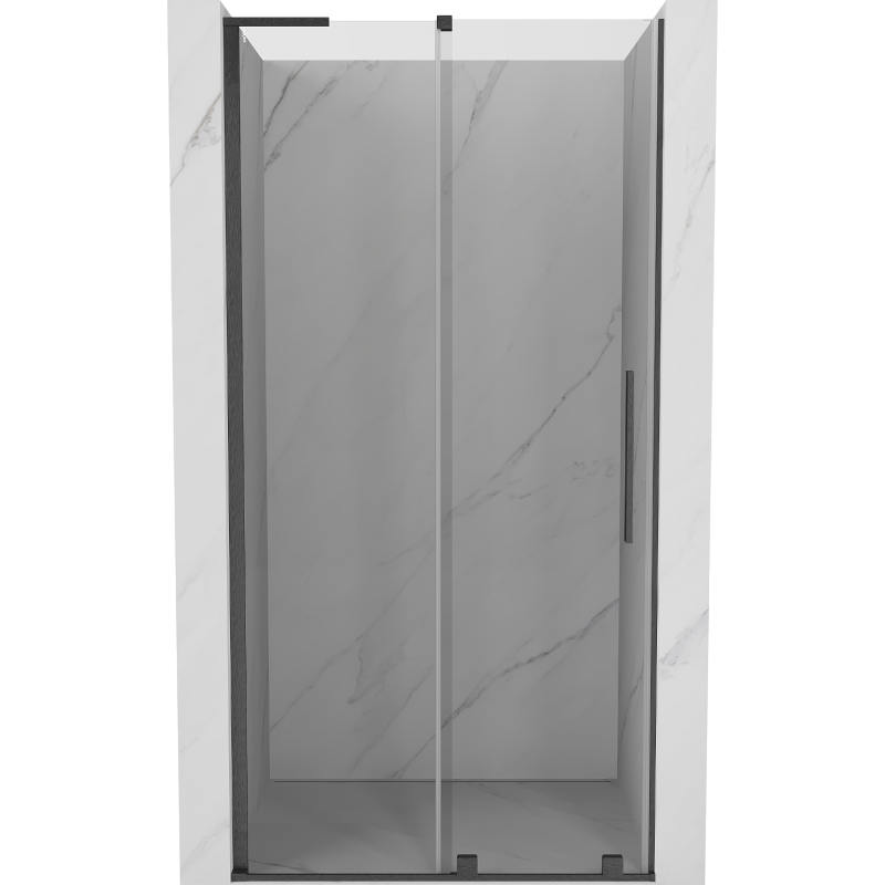 Mexen Velar L porte de douche coulissante 90 cm, transparent, gris canon brossé - 871-090-003-01-66