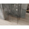 Mexen Omega cabine de douche coulissante 110 x 80 cm, transparente, chromée - 825-110-080-01-00