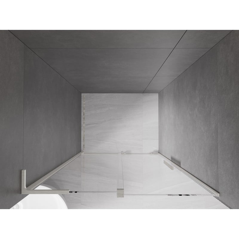 Mexen Velar L porte de douche coulissante 120 cm, transparent, nickel brossé - 871-120-003-01-97