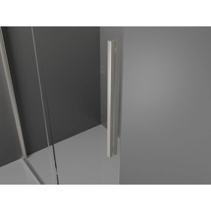 Mexen Velar L porte de douche coulissante 120 cm, transparent, nickel brossé - 871-120-003-01-97