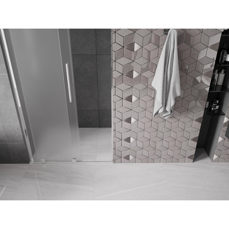 Mexen Velar L porte de douche coulissante 110 cm, givré, chrome - 871-110-003-31-01