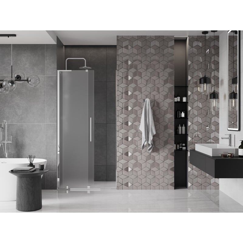 Mexen Velar L porte de douche coulissante 110 cm, givré, chrome - 871-110-003-31-01