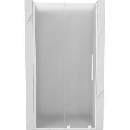 Mexen Velar L portes de douche coulissantes 100 cm, givré, blanc - 871-100-003-31-20