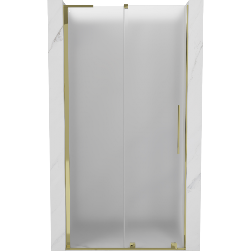 Mexen Velar L porte de douche coulissante 90 cm, givrée, dorée - 871-090-003-31-50