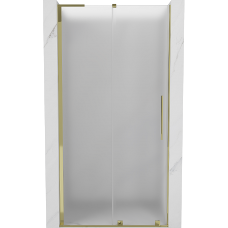 Mexen Velar L porte de douche coulissante 90 cm, givrée, dorée - 871-090-003-31-50